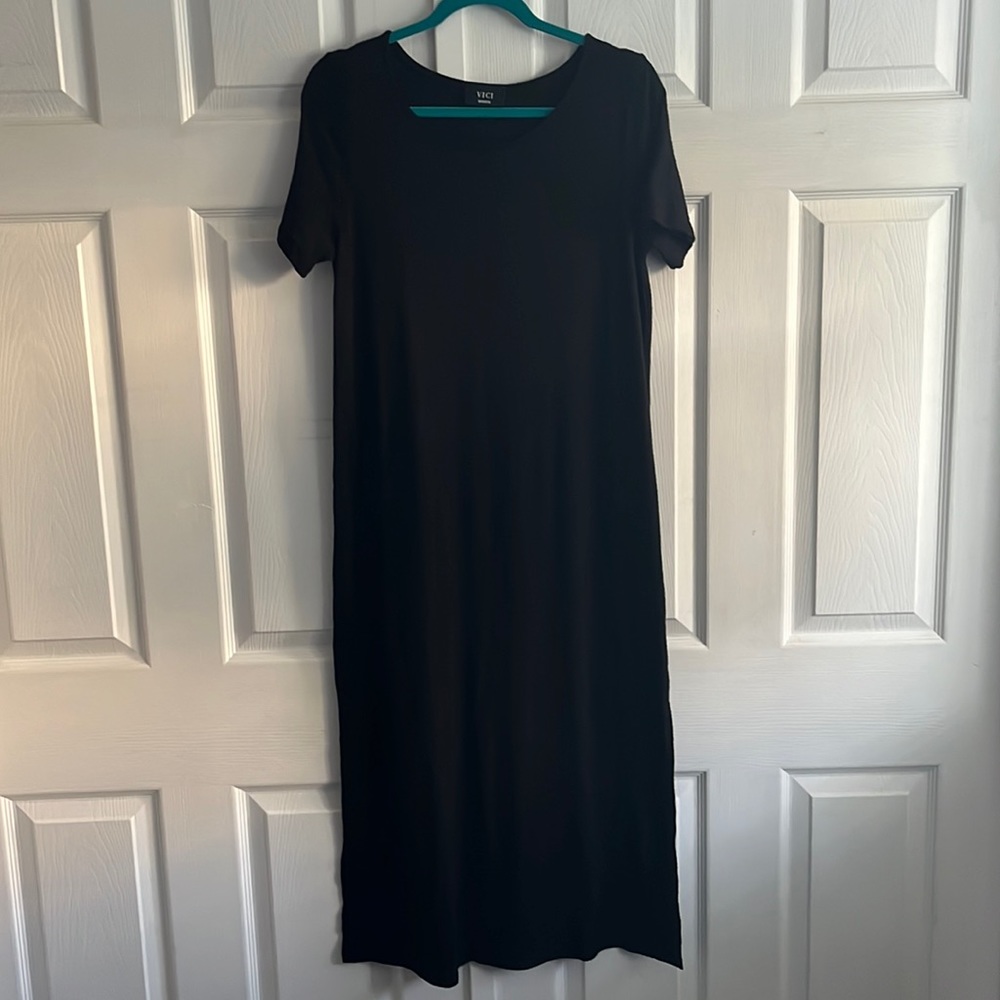 Vici Black T-Shirt Dress